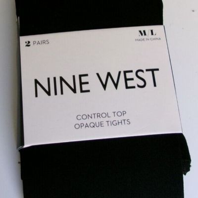 Two pair of Nine West control Opaque tights Size Medium/Large